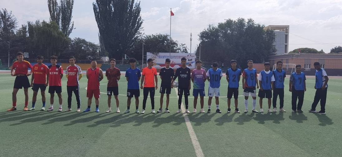 轮台县阳霞镇“白杏杯”足球赛开幕