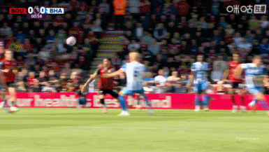 半场-布莱顿暂0-1伯恩茅斯 塞梅尼奥助攻斯科特破门布莱顿2人伤退